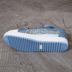 Women's Mesh Sneakers Outdoor Shoes Lightweight Pearl Buckle Decor Shoes