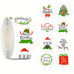 500pcs Christmas Decoration Stickers for Parties and Scrapbooking