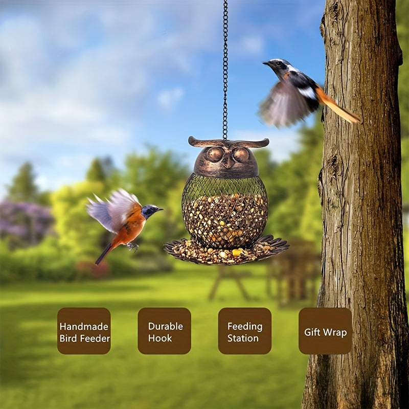 Heavy Duty Copper Mesh Frame Bird Feeder