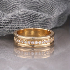 Zircon Rings For Men And Women Plated Silver Jewelry Rings