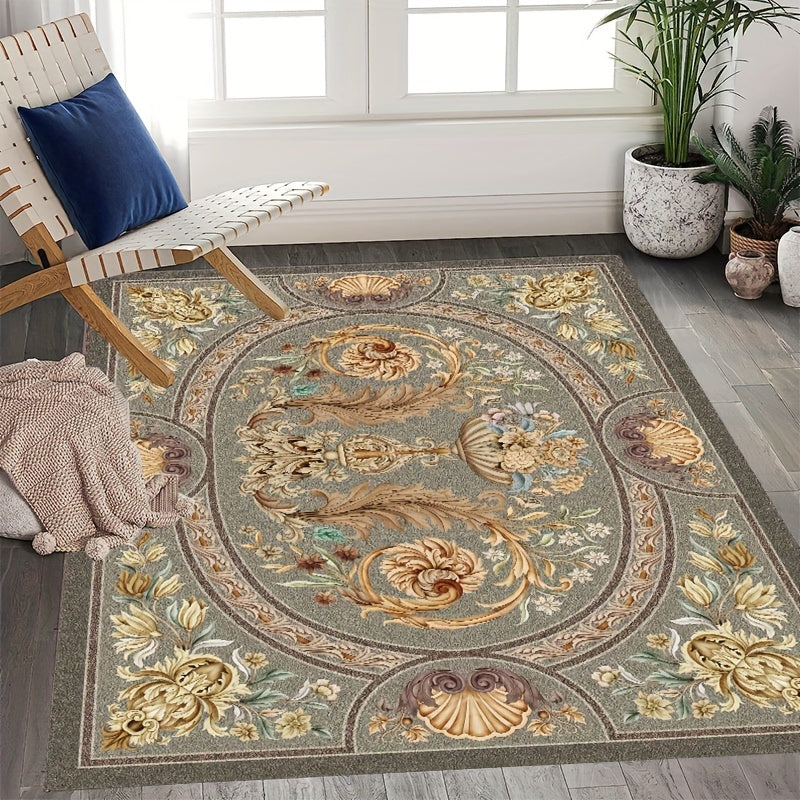 Boho Anti Fatigue Kitchen Rugs Vintage Absorbent Non Slip Cushioned Carpet Mats