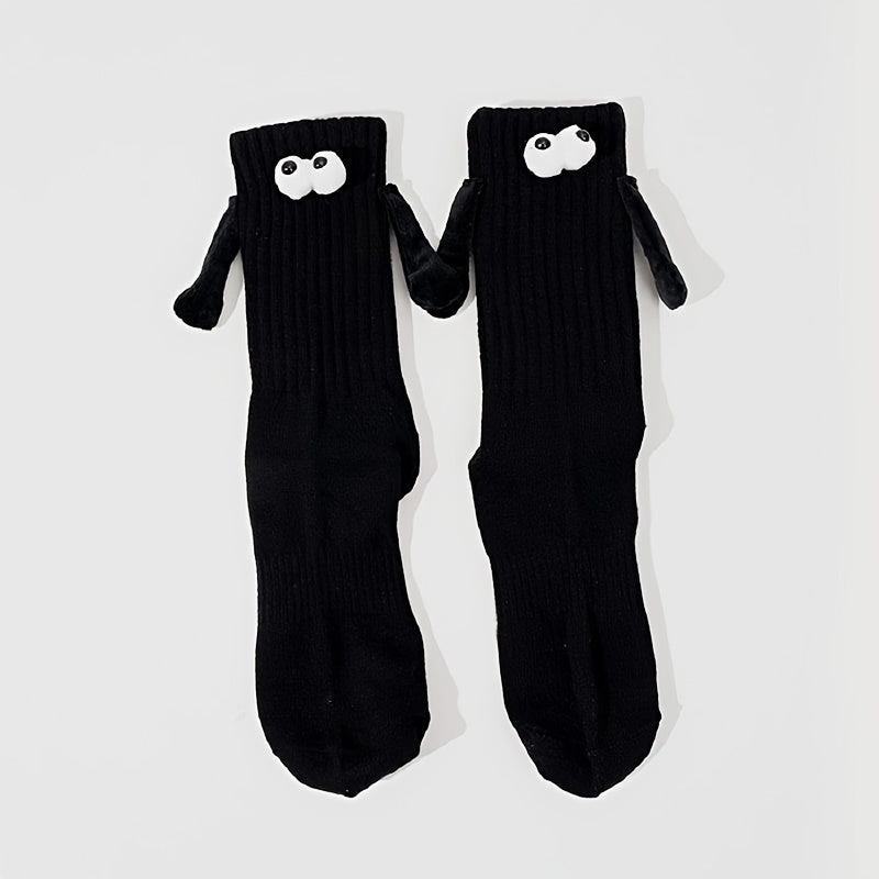 2pairs Hand In Hand Socks Friendship Socks Magnetic Socks
