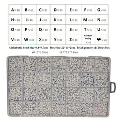 Acrylic Letter Beads Set DIY Bracelet Jewelry Beaded Material Gift