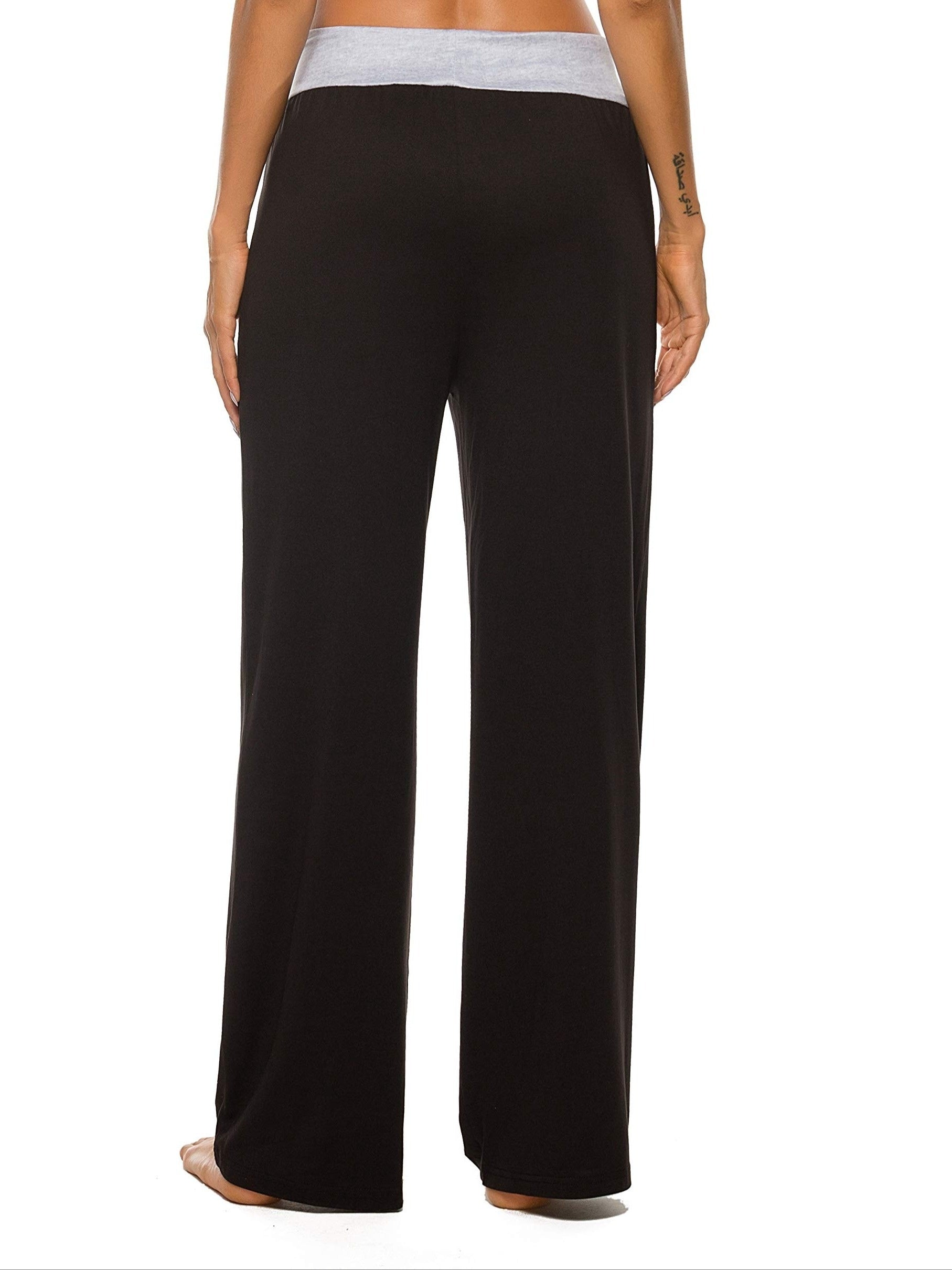 Floral Print Sleep Bottoms Lace Up Drawstring Pants