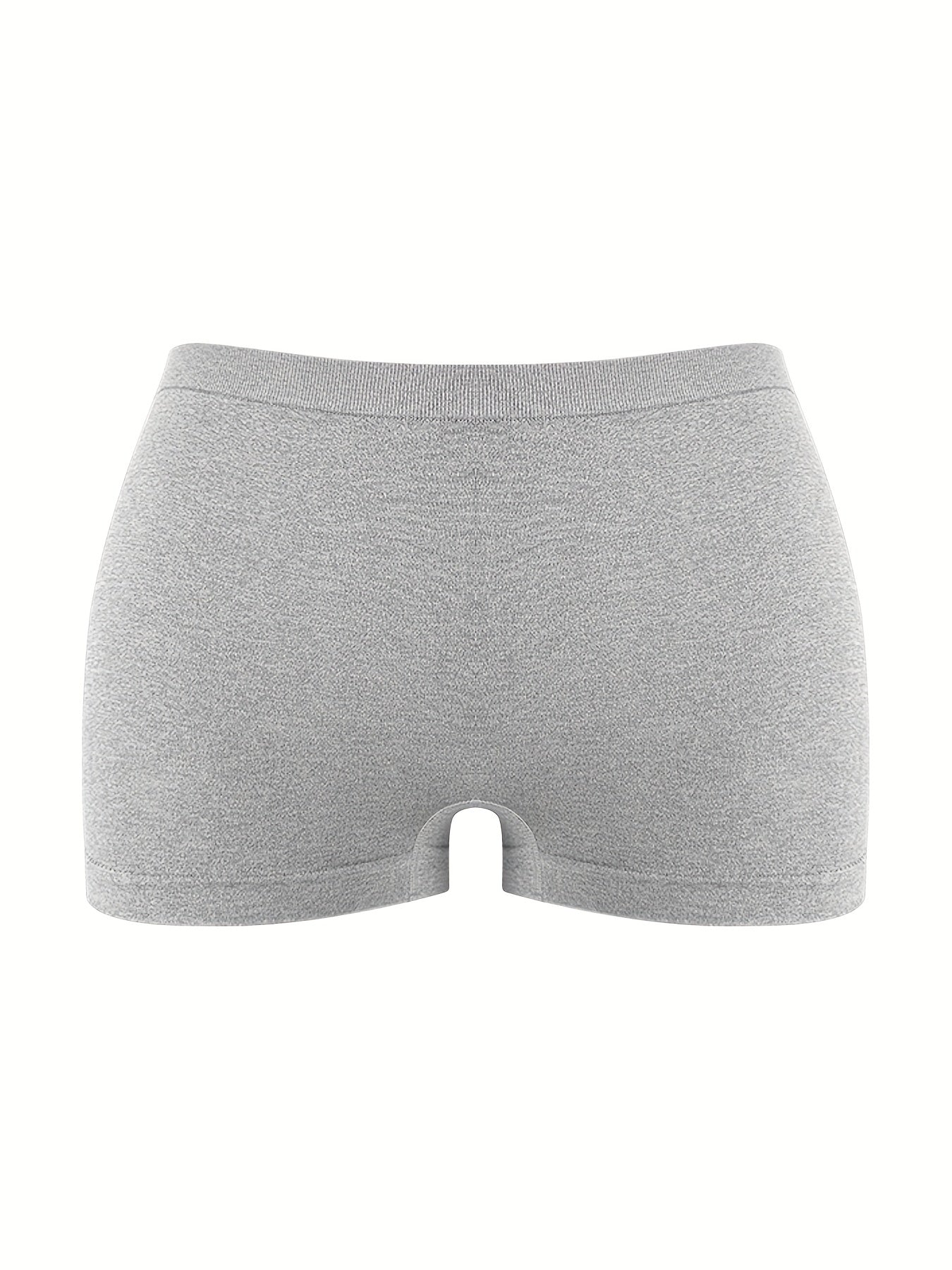 3pcs Solid Boyshort Panties Breathable Comfortable Intimates Panties