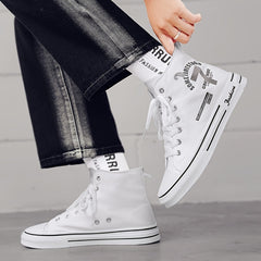 Men's Canvas High Top Sneakers Classic Casual Shoes