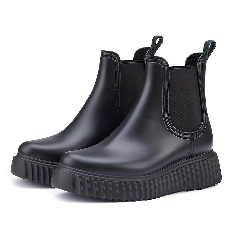 Heightening Women's Rubber Rain Boots