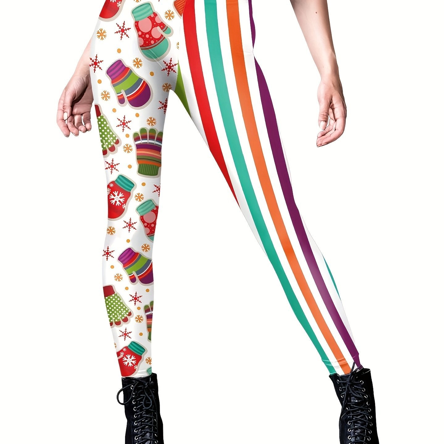 Christmas Skinny Leggings Casual Butt Lifting Leggings Women's Clothing