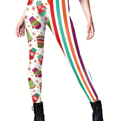 Christmas Skinny Leggings Casual Butt Lifting Leggings Women's Clothing