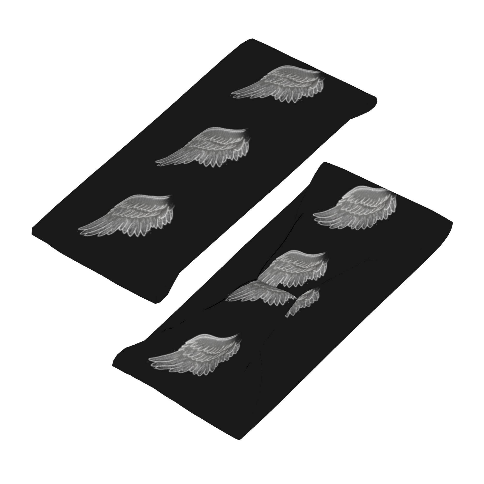 Unisex Sports Headband with Wing Sweat Wicking Polyester