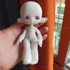14cm BJD Doll Animal Body Resin Doll Children's Toy Birthday Gift Girl's Doll