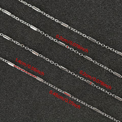 3M Stainless Steel Clip Tube Chain Necklace Extender Chain for DIY Jewelry