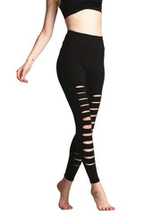 High Waisted Ripped Skinny Leggings for Women - Stretchy and Stylish