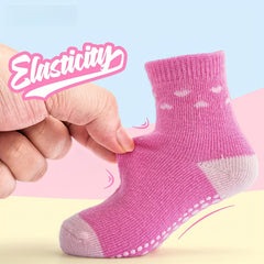 10pairs Baby Girls Kids Non slip Socks Block Socks Toddler Indoor Socks