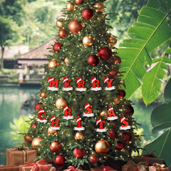 4pcs Christmas Letter Ornaments Tree Decoration Pendant