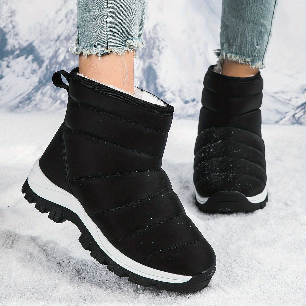 Women's Snow Boots Warm Winter Hiking Boots
