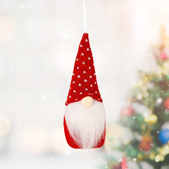 1pc Christmas Tree Hanging Gnome Ornament Plush Santa Home Decor