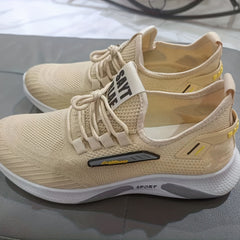 Men's Slip on Sneakers with Laces, Odor Resistant Athletic Shoes
