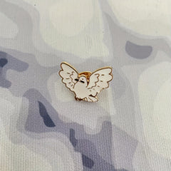 Children s Brooch Metal Pigeon Badge Couple Collar Pin Brooch Jewelry
