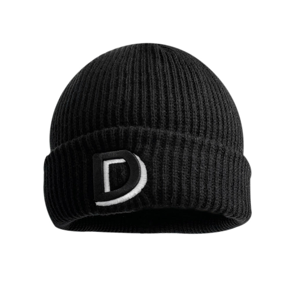 D Embroidered Knitted Hat Men Beanie Hat