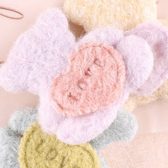 4pcs Plush Love Bear Patches For Girls Clothing DIY