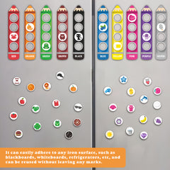 Magnetic Pencil Teaching Sets - 40 Round Magnets