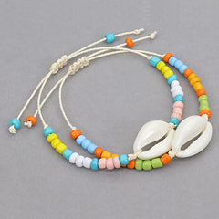Colorful Acrylic Shell Bracelet with Beads for Girls