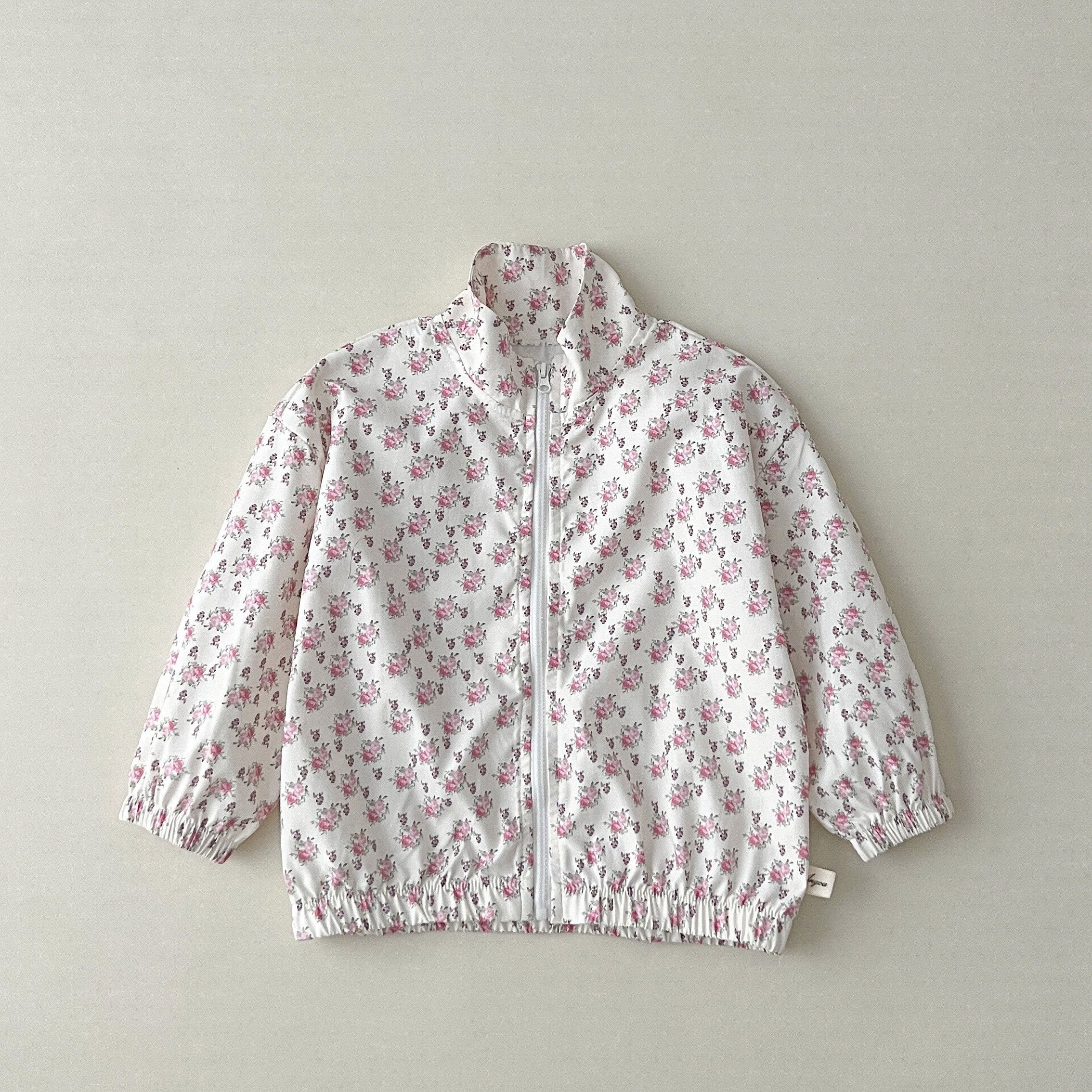Baby Girls Cartoon Floral Long Sleeve Coat