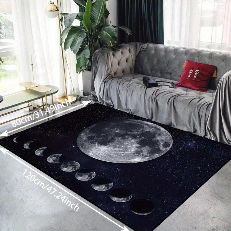 Universe Moon Starry Sky Carpet Living Room Bedside Large Carpet