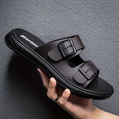 Men's Slide Sandals Non Slip Open Toe Outdoor Beach Shoes
