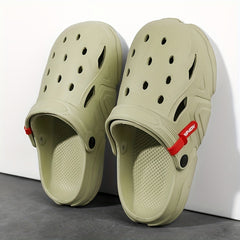 Unisex Comfy Platform Clogs Hollow Out Non Slip Garden Shoes