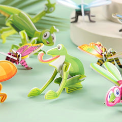 10pcs Insect 3D Jigsaw Puzzle Toy Intelligence Splicing