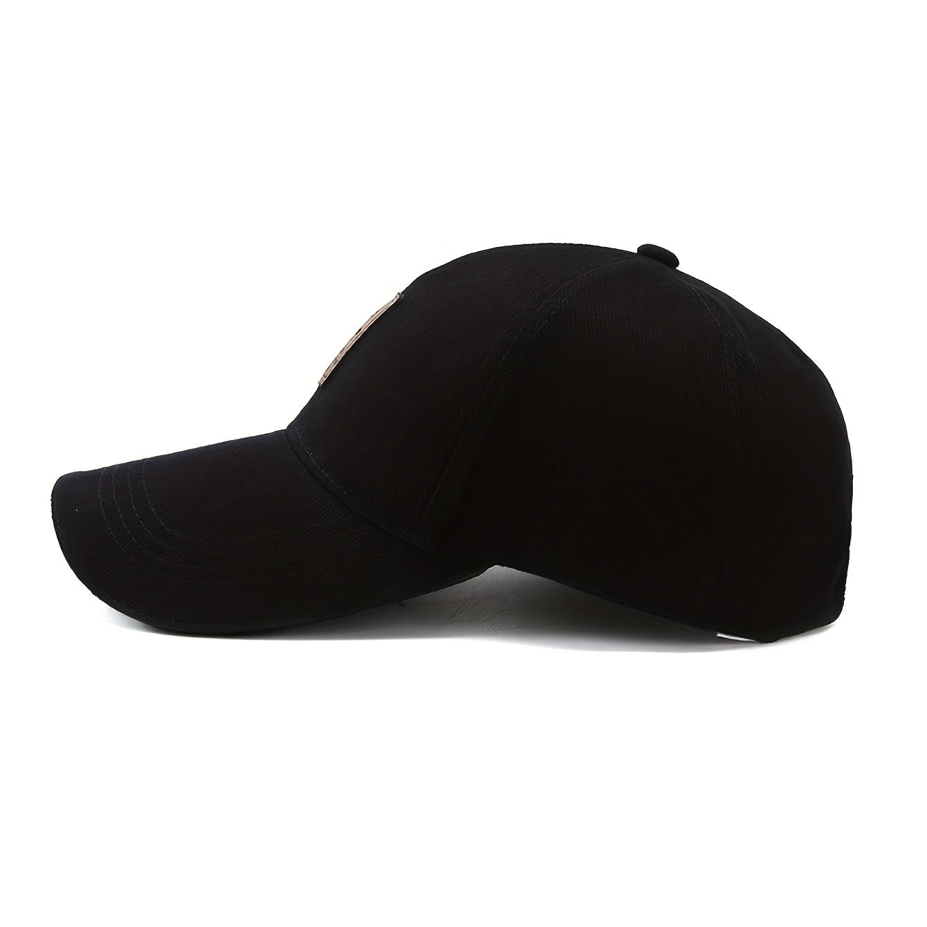 Label Patch Unisex Baseball Cap Solid Casual Dad Hats Adjustable Couple Sun Hats