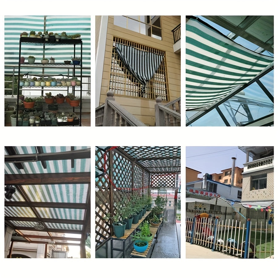1pc Outdoor Sun Shade Sail for Sun Protection Construction Canvas & Plastic Film
