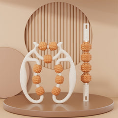 Leg Massage Clamp 4 wheels Yoga Pilates Roller Stick