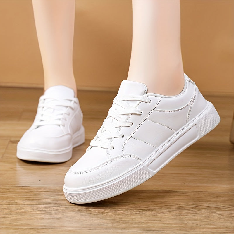 Women's Lace up Casual Non slip Low Skate Shoes