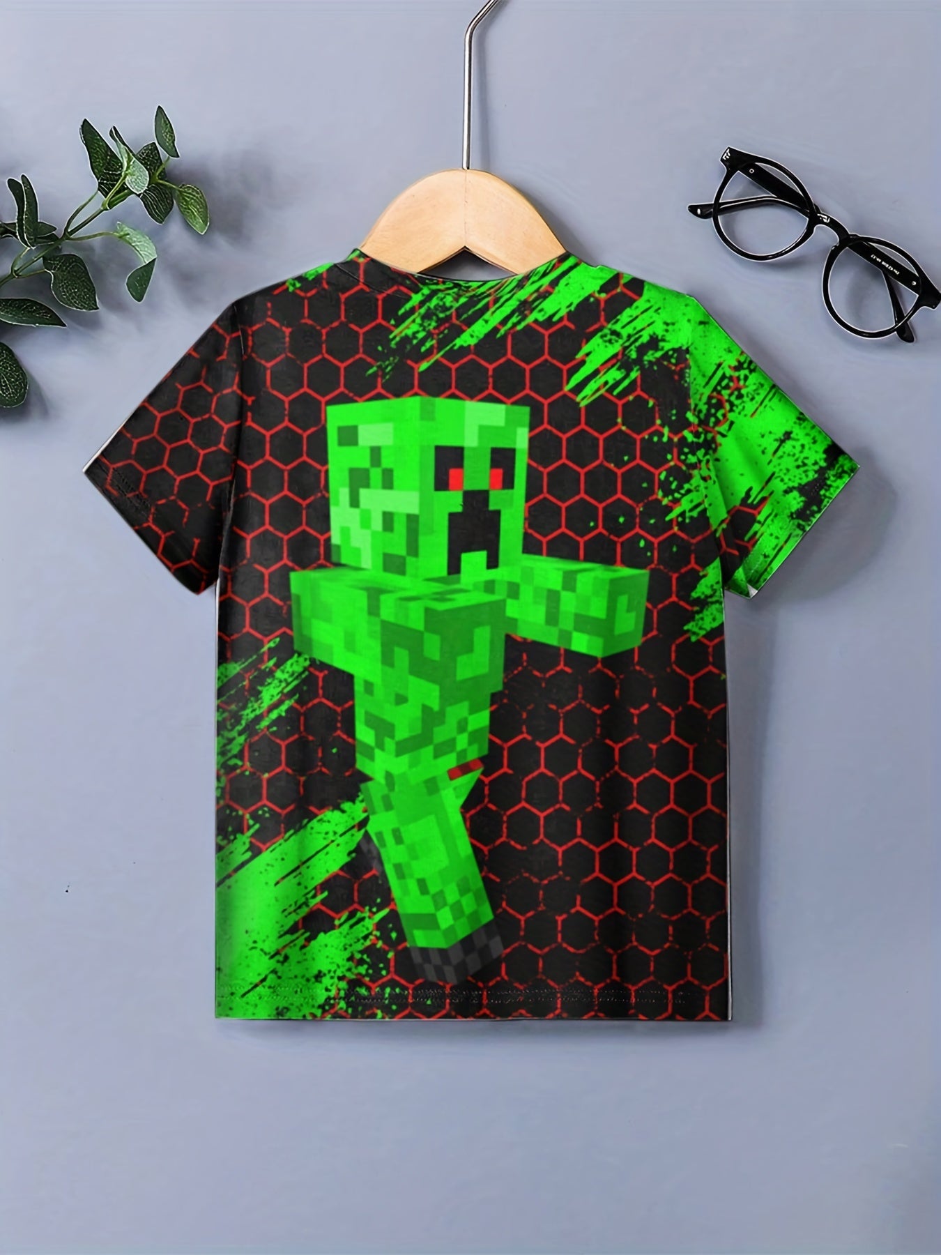Kids Robot Graphic Tees Casual T shirt Boys And Girls 3D Print Street Wear