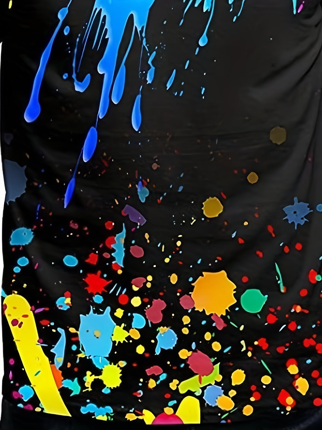 Men's Colorful 3D Print T Shirt Comfy & Stretchy Tee Top