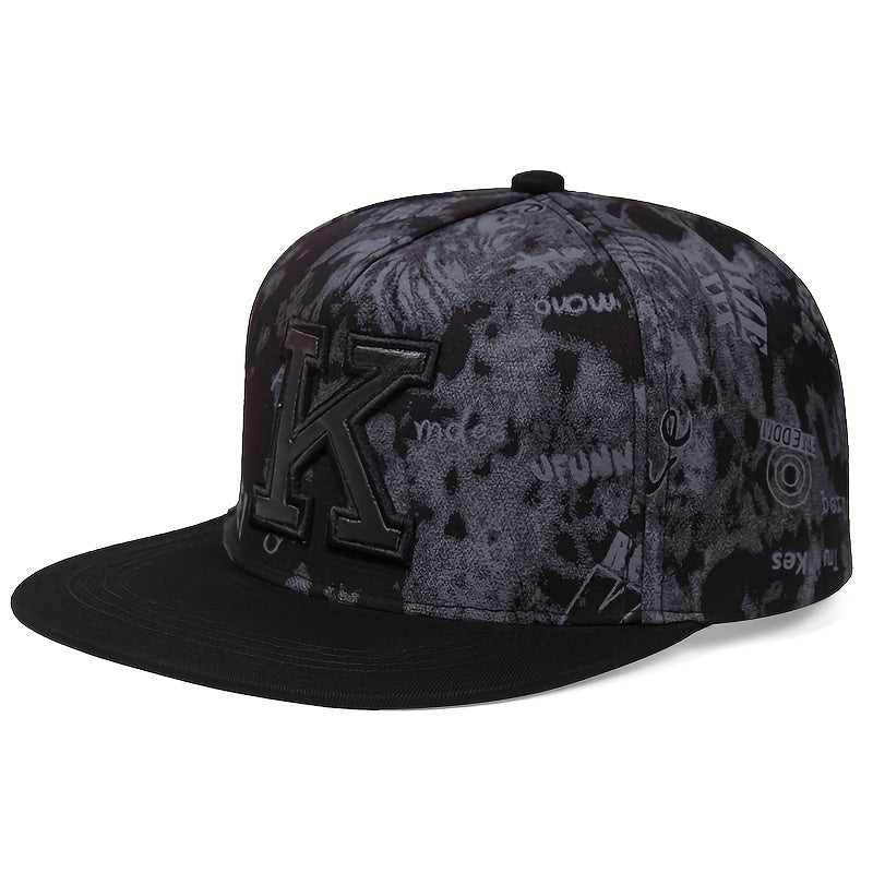 Men's K Letter Hip Hop Baseball Cap
