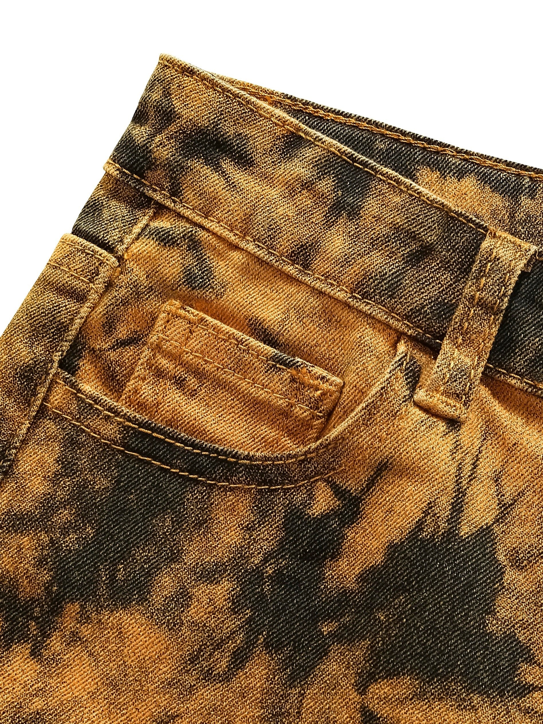 Boys Tie Dye Skinny Slim Denim Pants - Spring/Autumn Kids Clothing