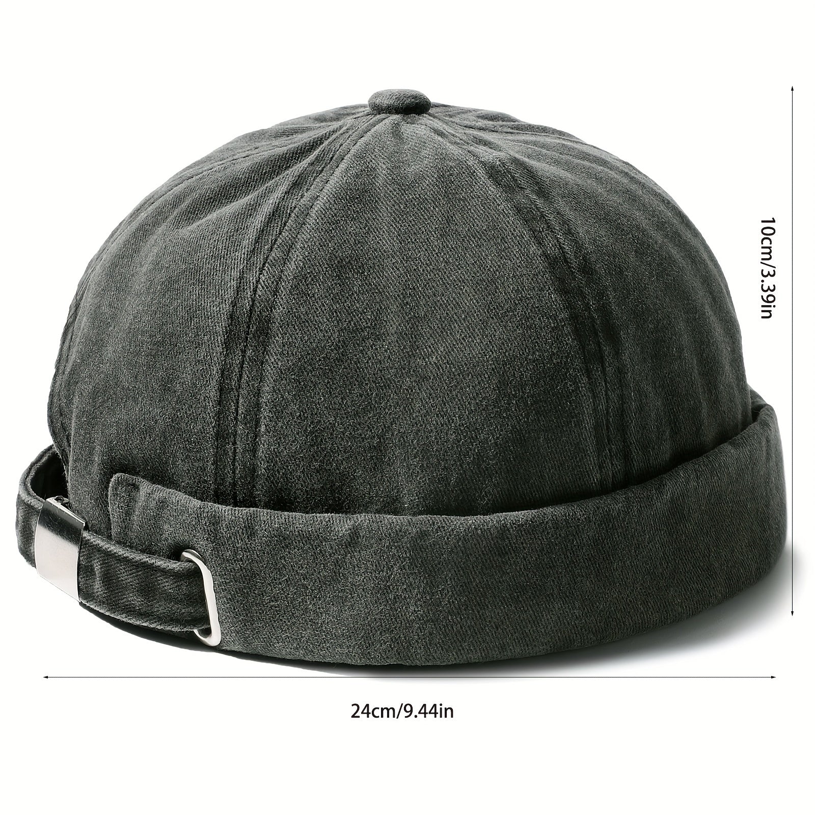 Washed Melon Leather Hat Hip Hop Hat Summer Beanie Hat