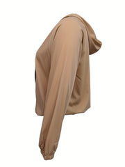 Women's Long Sleeve Zipper Sports Coat