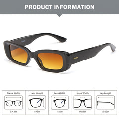 Men's Marble Square Small Frame Sunglasses