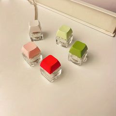 Mini Keyboard Fidget Toy Necklace Keychain Acrylic Key Chain Ring Wallet Charm