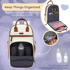 Waterproof Unisex Diaper Bag Backpack for Travel