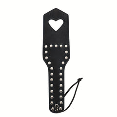 Riding Crop Heart Hole Leather Paddle Equestrian Crop