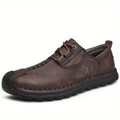 Men's Lace up Shoes Comfy Non slip Stitch Detail Shoes