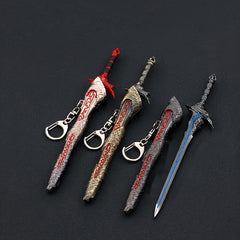 Mini Sword Pendant Keychain Toy with Sheath