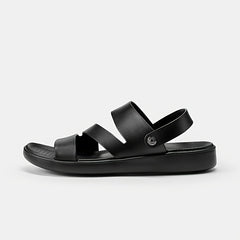LUOFU Men's Non Slip Summer Sandals Flat Open Toe Minimalist Style