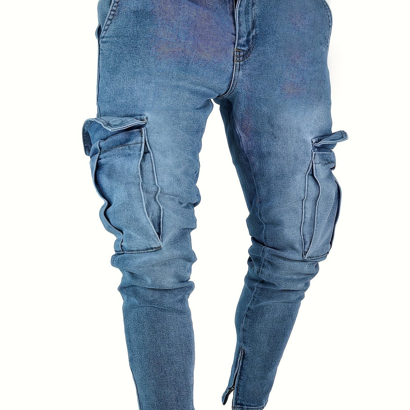 Men's Skinny Cotton Denim Pants Jeans